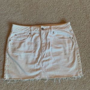 Off White Jean Skirt
